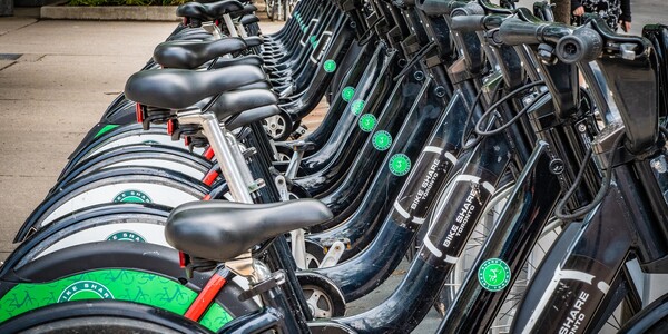 Row of bicycles