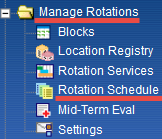 manage rotation schedule by block