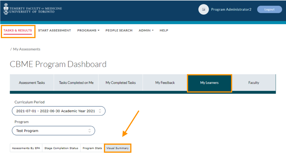 CBME Program Dashboard