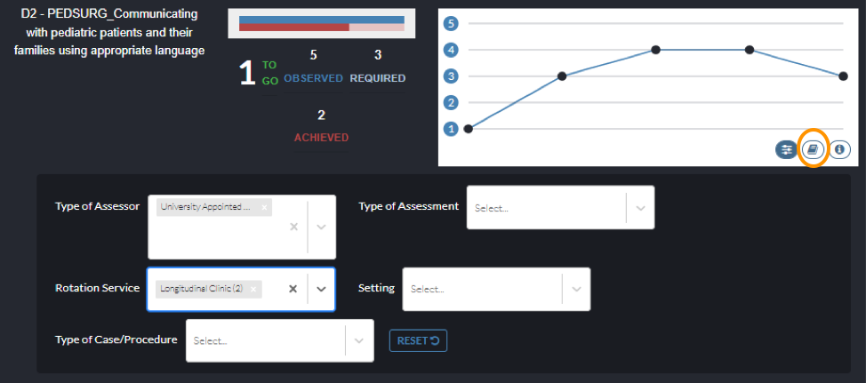 Individual EPA Assessments screen