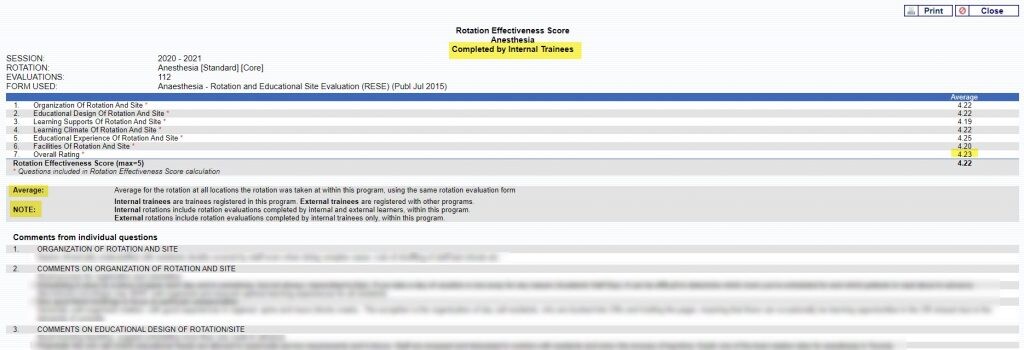 rotation effectiveness score