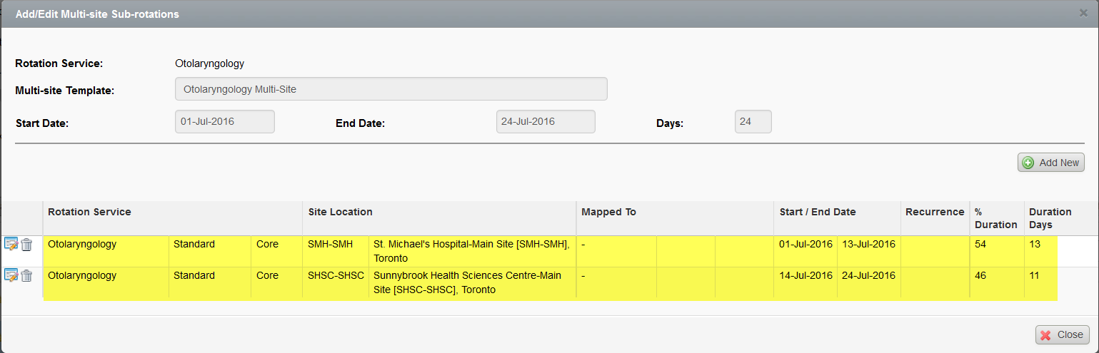 add rotations multi-site subrotation