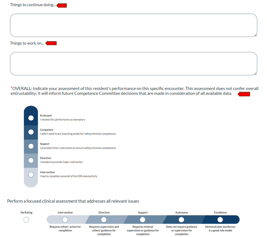 option 1 assessment screen