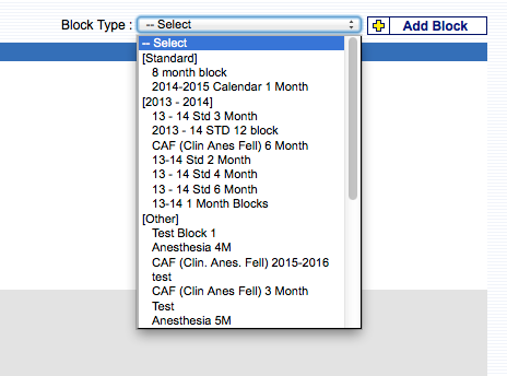 block type