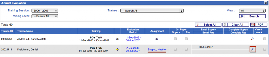 Trainee Assessment Summary (TAS) Report