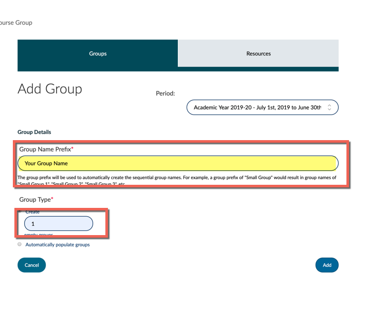 Creating Groups