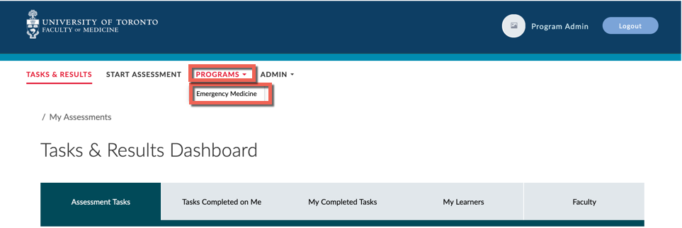 add URL to CBME dashboard screen