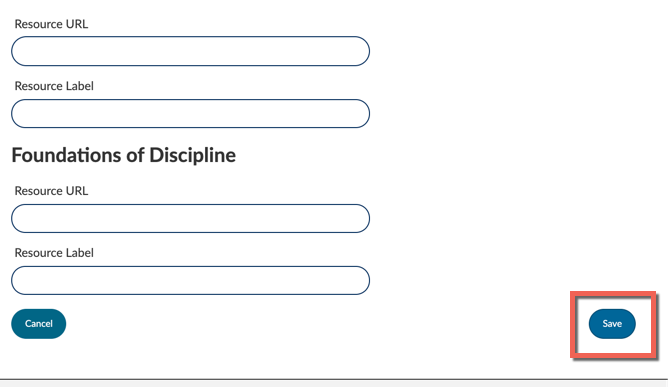 add URL to CBME dashboard screen