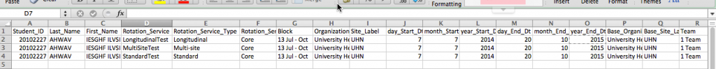 Import Rotation Schedule