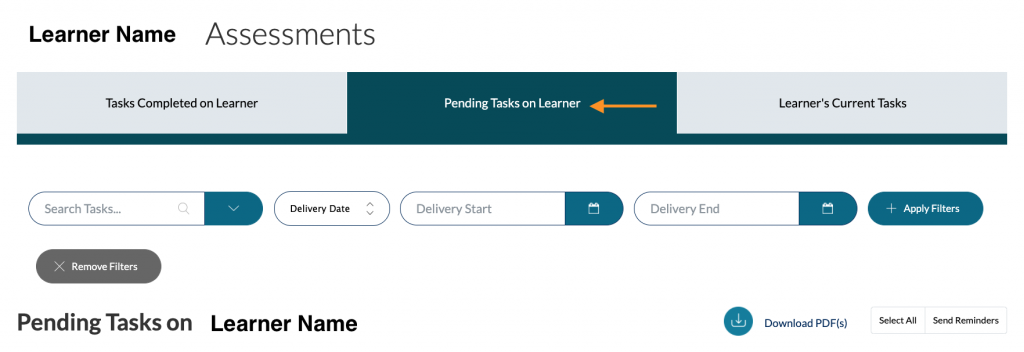 Viewing Learner's Assessment