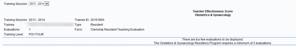 trainee effectiveness score (TTES)