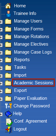 Academic Sessions